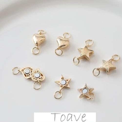 Pentagram Love Magnet Suction Buckle diy Handmade Bracelet Necklace Link Buckle Basic Material Accessories