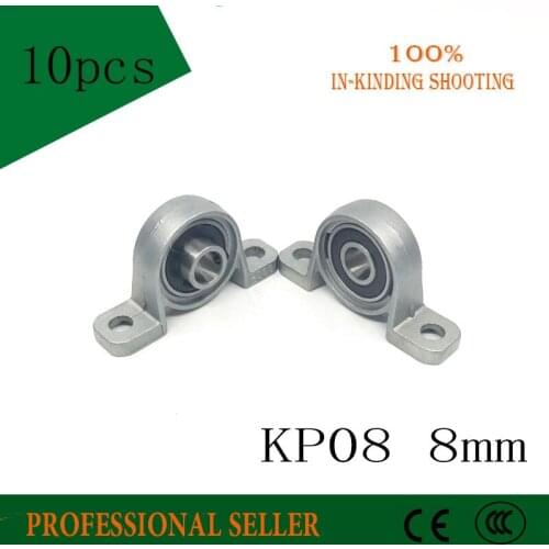 Free shipping 10pcs/lot KP08 8mm caliber Zinc Alloy mounted bearings UCP08 P08 pillow block bearing housing