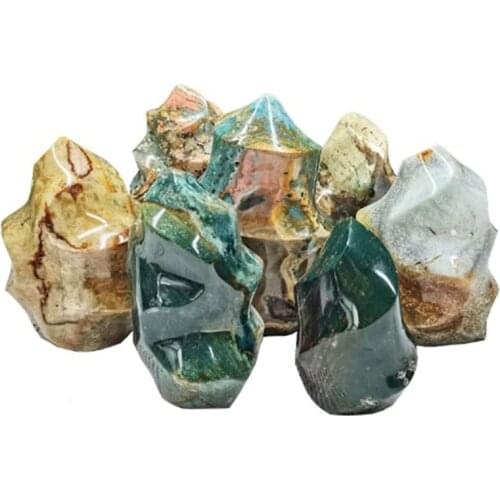 Natural crafts Spiritual Healing Crystals ocean jasper torch for sale