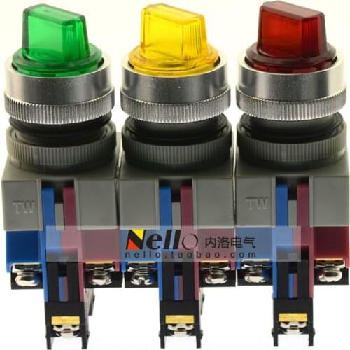 [SA]Izumi IDEC 22mm knob selector switch ASLW22211D * 2-speed self-locking 24V 1NO1NC--5pcs/lot