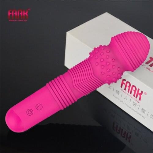 FAAK Silicone Magic AV Wand Vibrator point clit stimulate female masturbator body massage adult sex toys vibrating anal plug