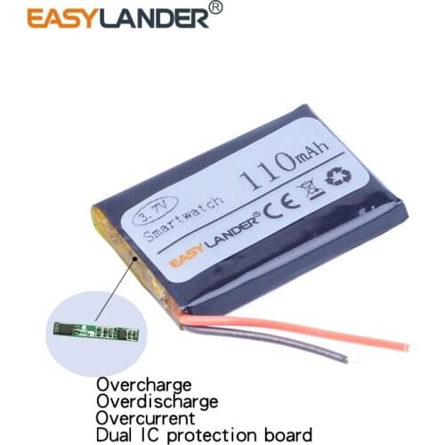 Easylander 3.7V 110mAh Replacement li-Polymer Li-ion Battery For Sony Smartwatch smart watch battery SW battery