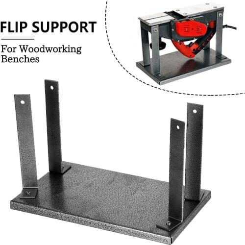 Carpentry Planer Rack Router Table Household Electric Planers Guide Table Flip Planer Black Steel Rack For Woodworking Benches