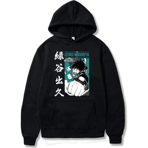 Anime My Hero Academia Hoodies Men Boku No Hero Academia Cartoon Hoodies Funny Deku Graphic Hoodies Sweatshirt Tops