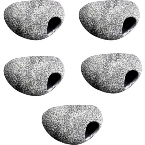 Pack 5 Fish Cichlids Breeding Stone Hiding Rock Cave Aquarium