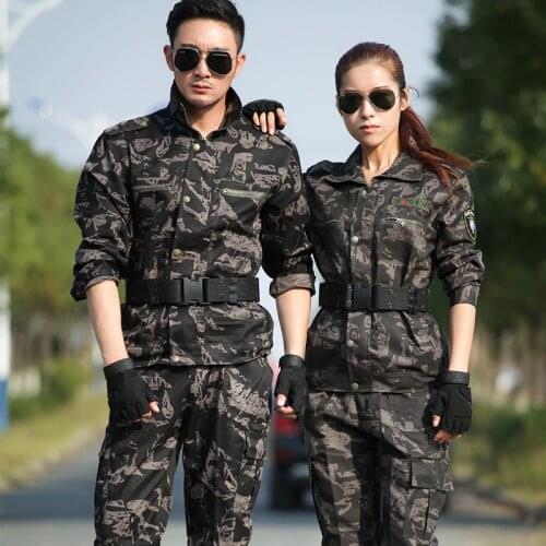 Military Uniform Men Army Tactical Camouflage Suit Militar Soldier Clothes Pants Set High Quality Outdoor Military Training Set