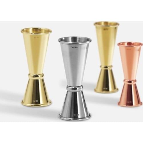 High Quality Customized Stainless Steel Simple Cocktail Jigger For Bar/Home/Party/Restaurant