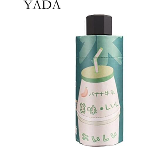 YADA 2020 Ins Fashion New Banana Milk Light Mini Small Umbrella Five Pocket Folding Umbrella For Women Girl UV Umbrella YD200184