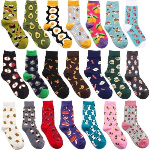Women A Spring Summer Green Colour Cartoon Restore Ancient Ways Wind Korea In Canister Flower Long Socks Tide Skate Shoe Ins