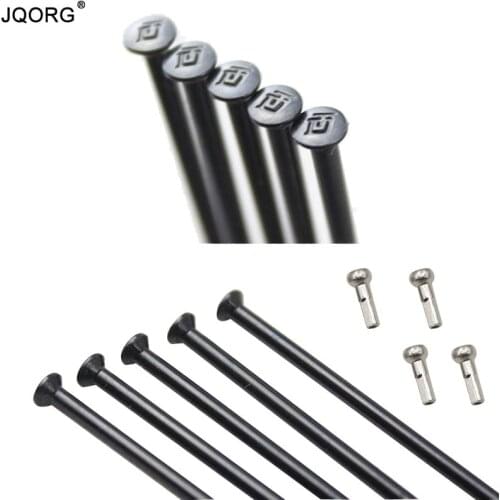 12 Pieces A Lot Diameter 2.0mm Straight Head Mountain Bike Spokes Black Color Round Body DT Swiss Champion 14G Bicycle Spokes