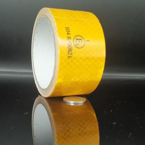 4 Colors Car Reflective Tape Car Safety Mark Reflective Strip Stickers Warning Light Reflector Sticker Warning Tape