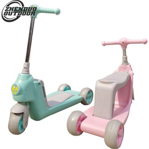 5 inch Childrens Scooter 3 Wheel Scooter Baby can ride childrens scooter balance car childrens toy stroller