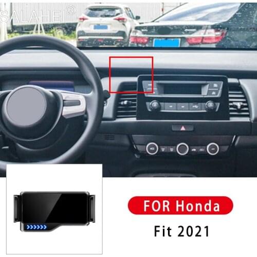 Car Automatic Phone Holder For Honda Fit 2021 Best Price GPS Navigation Adjustment 360 Degree Rotation Support Stable Bracket