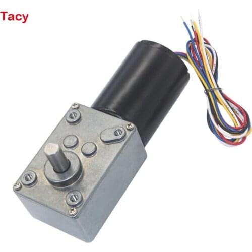 5840-3650 DC 12V 24V Reduction Brushless Electric Motor, Turbo Worm Gearbox Reduction Gear Motor