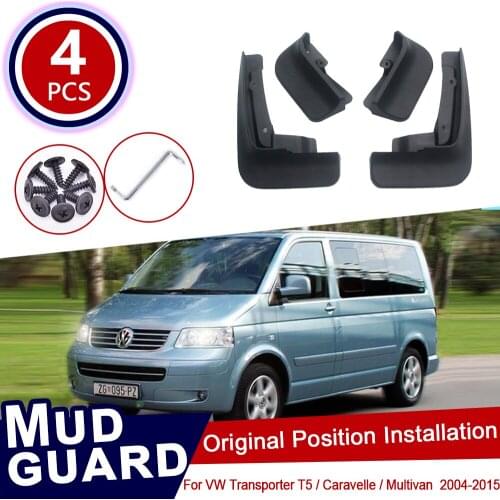 For Volkswagen VW Transporter T5 2004~2015 Car Mud Flaps Front Rear Mudguard Splash Guards Fender Mudflaps 2011 2012 2013 2014