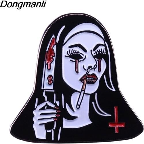 DZ56 Horror Movie Hard Enamel Pins Brooch Women Men Lapel Backpack Bags Badge Jewelry Gifts