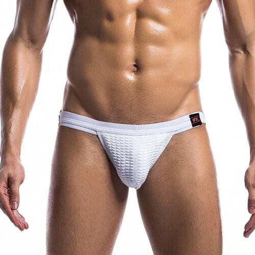 Gay Thong G-string Jockstrap Erotic Open Butt Men Underwear Tanga Hombre String Wetlook Lenceria Masculino Panties Sports Thongs