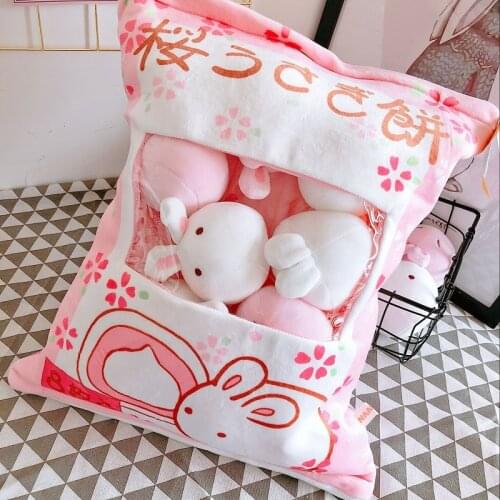 Kawaii cartoon rabbit plush toy plush animal doll cushion baby kid girl child birthday gift home room decoration
