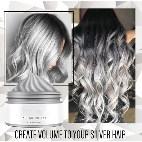 Hair Dye Long Lasting Safe Liquid Fast Dyeing Beauty Tool for Home Use Light Gray Color Hair Dye Cream Hair Wax Hair Color