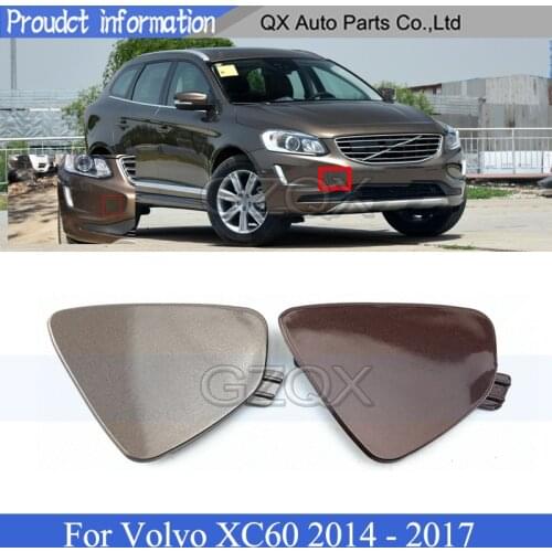 CAPQX Front Bumper Trailer Cover For Volvo XC60 2014 2015 2016 2017 Tow Bracket Cover Bumper Tow Hook Cover Cap