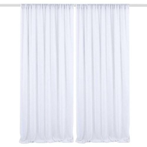 Hot Pearl Chiffon White Panel Backdrop Drapery Home Party Curtain Stage Background Photo Booth For Wedding Event Decorations