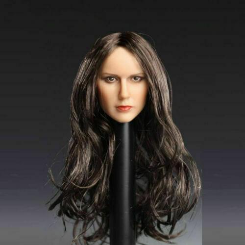 1:6 Scale Female PVC Head Sculpt Carved Model Fit 12inch Hot Toys Action Figure Body Doll Toy