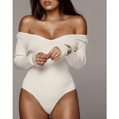 Tank Top One-Piece Knit Design Sense Long-Sleeved T-shirt Womens Ins Solid Color Sexy V-Neck bottoming shirt