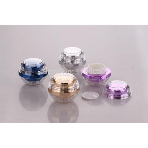 5g/5MLBall Cream Jar,Acrylic Cosmetic Container With Screw Cap,Makeup Sub-bottling,Sample Cream Canister300pcs/lot