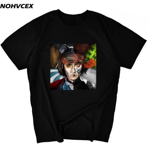 Tops O Neck Men Short Sleeve Classic Johnny Depp T Shirts