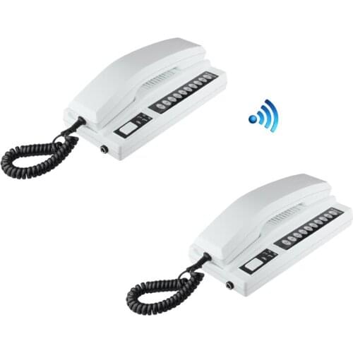 ZHUDELE New Arrival Top Quality Digital Wireless Intercom Audio Door Phone Kits,Can Support Max 99-way. 2-way Interphones
