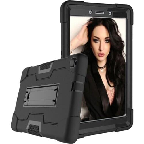 For Samsung Galaxy Tab A 8.0 2019 SM-T290 T295 Protective Cover Shock-proof Hard Case Plastic Anti-fall Protector With Stand