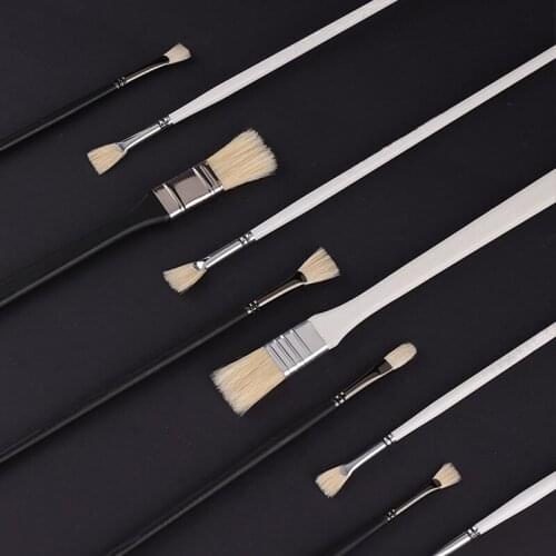 Bristle Paint Brush For Gouache Color/Oil Painting/Watercolor Painting,10PCS Painting Brush Suit