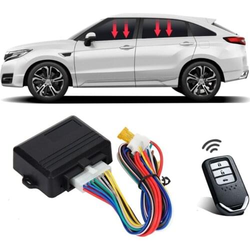 12V alarm system, electric closing module of 4 doors and windows, automatic closing window for Subaru car
