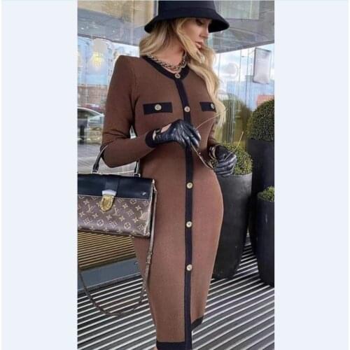 VIIZREL Fashionable Knitted Dresses