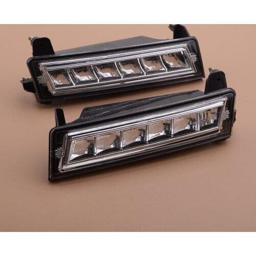 1 Pair Car Front Bumper LED DRL Daytime Running Light Lamp 1649060151 1649060251 Fit For Mercedes-Benz ML GL GLK W164 X164 X204