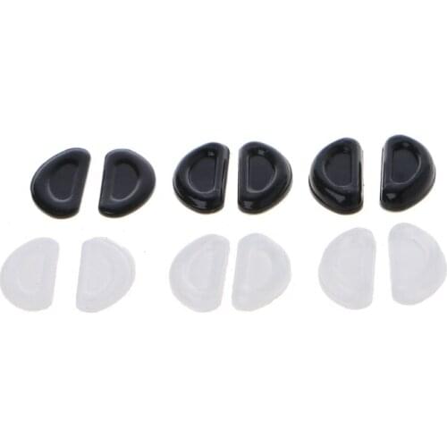 10Pairs Adhesive Eyeglasses Nose Pads D Shape Anti-Slip Soft Silicone Nose Pads 649D