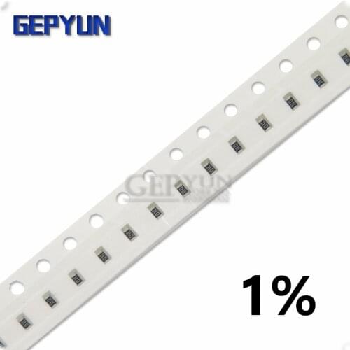 100Pcs 0603 SMD 1% resistor 0R ~ 10M 0 1 10 100 150 220 330 ohm 1K 2.2K 10K 100K 0R 1R 10R 100R 150R 220R 330R Gepyun resistance