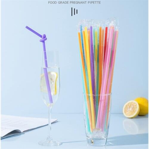 100 pcs plastic juice drinking straws tea beverages disposable straws smoothies oversized holiday event parties Drinking Straw
