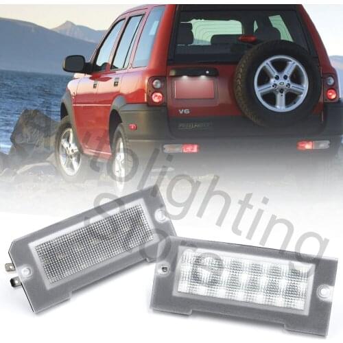 2Pcs LED License Number Plate Light For Land Rover Freelander I 1997-2006 Rear Tail Lamps