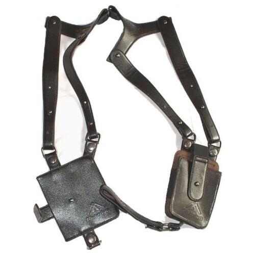 2018 LEATHER ANTI-THEFT HIDDEN UNDERARM HOLSTER STYLE SHOULDER WALLET PHONE BLACK wallet holder