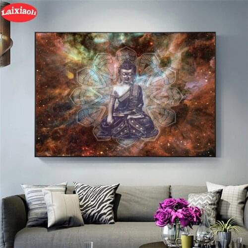 5D DIY Diamond Embroidery Abstract art, starry universe, buddha religion Full Kits Diamond Painting Cross Stitch Decor For Home