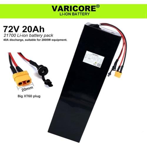 72V 20Ah 20S5P 26700 Lifepo4 Battery Pack with 20s 20A Maximum 60A Balanced BMS for Electric Boat E-bike 58.4V Lawn mower