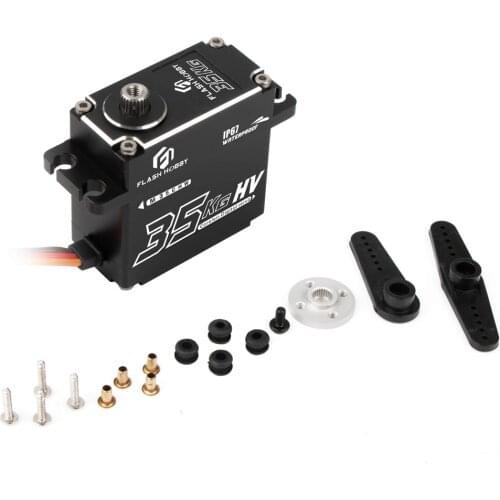 8.4V M35CHW Waterproof 120 Degree 35kg Large Torque Digital Coreless Motor Servo Aluminium Metal Gears 25T Arm For RC Car