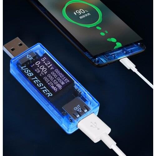 8 in 1 LCD USB Current Voltage Detector Charger Capacity Tester Meter For Power Bank Tester Tools