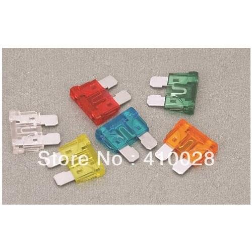 900PCS AUTOMOTIVE CAR BLADE mid type FUSE SUV TRUCK CAR FUSES freedoom choose from 5A 10A 15A 20A 25A free shipping