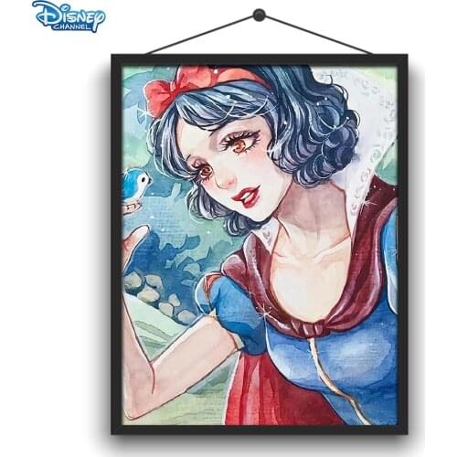 Disney 5D DIY Diamond Painting Multi-Princess Art Fresh Style Illustration Round Diamond Embroidery Handmade Crafts Decoration