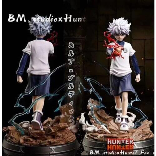 27CM PVC Hunter x Hunter Anime Figure Gon Freecss Killua Zoldyck Action Figurine Collectible Model Toys Figurinhas Statue
