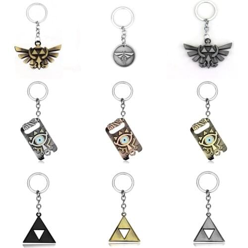 Zelda Keychains Master Sword Mask Breath Wild Eye Chaveiro Legend of Zelda Bag Key Holder Trinket Key Chains Key Ring Llaveros