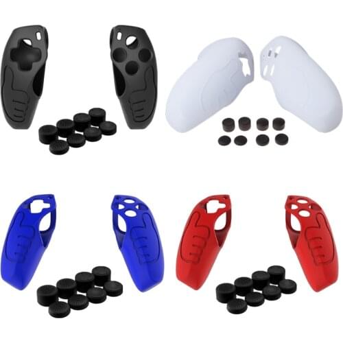 Ps5 handle cover + 8-in-1 hat PS5 handle grip protective cover PS5 thick silicone cover PS5 accessories