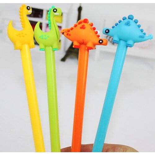 Ellen Brook 1 PCS Cute Dinosaur Gel Pen School Office Kawaii Supply Novelty Creative Cartoon Stationery Lovely Funny Pens